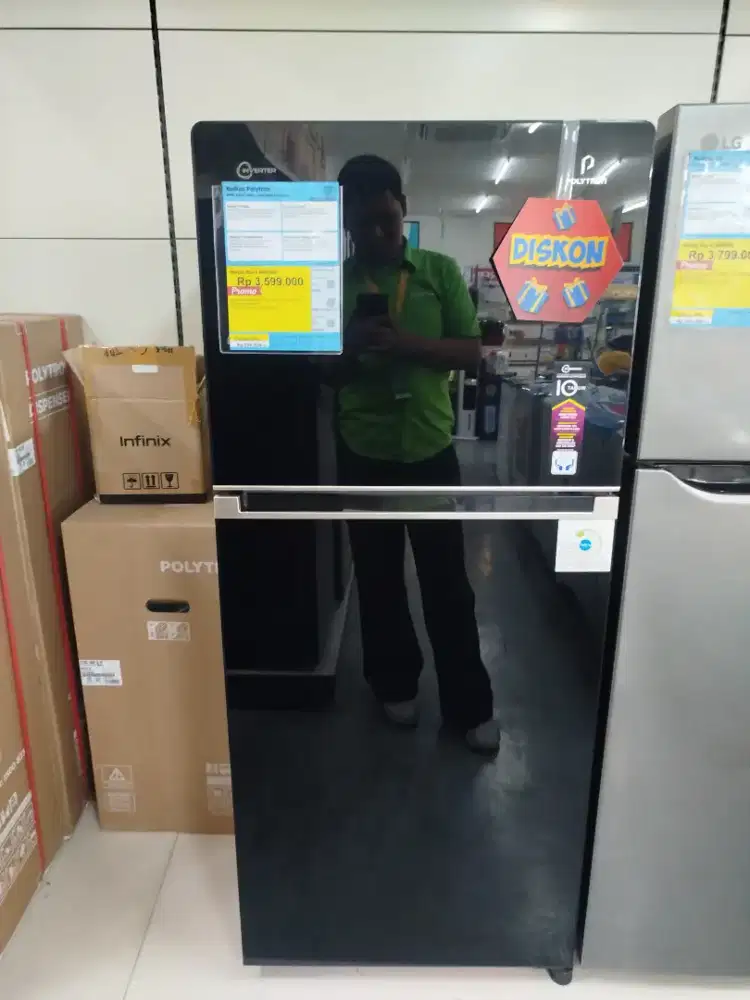 PROMO KULKAS 2 PINTU POLYTRON