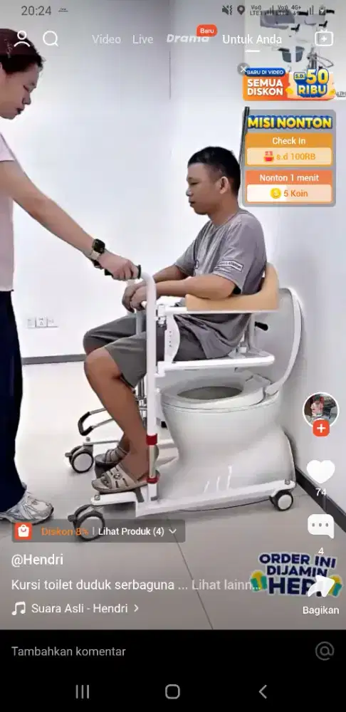 Jasa buat bantu2 orang sakit setengah hari