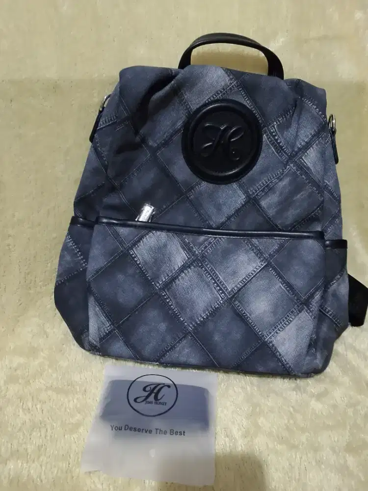Tas jims honey ransel hitam baru