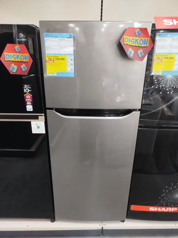 PROMO KULKAS 2 PINTU LG