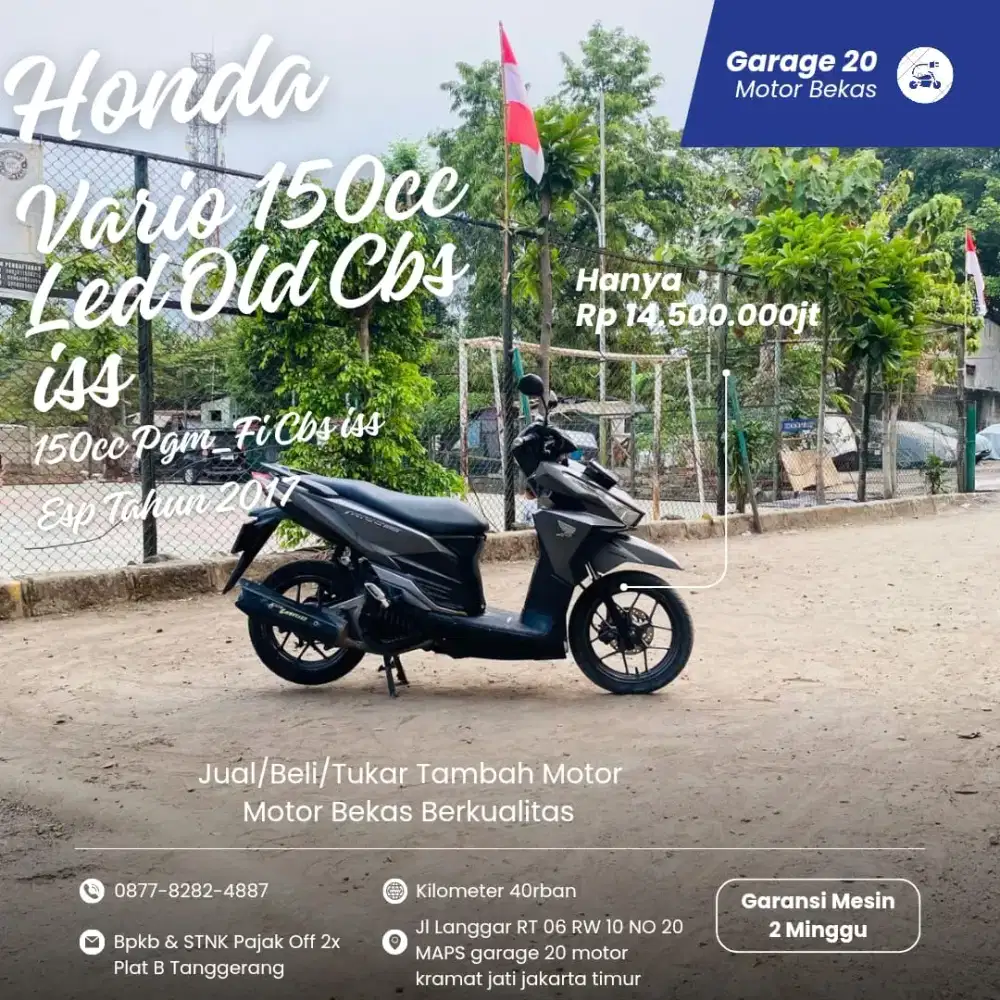 Honda Vario 150cc Exlusive CBS ISS Esp Fi Tahun 2017