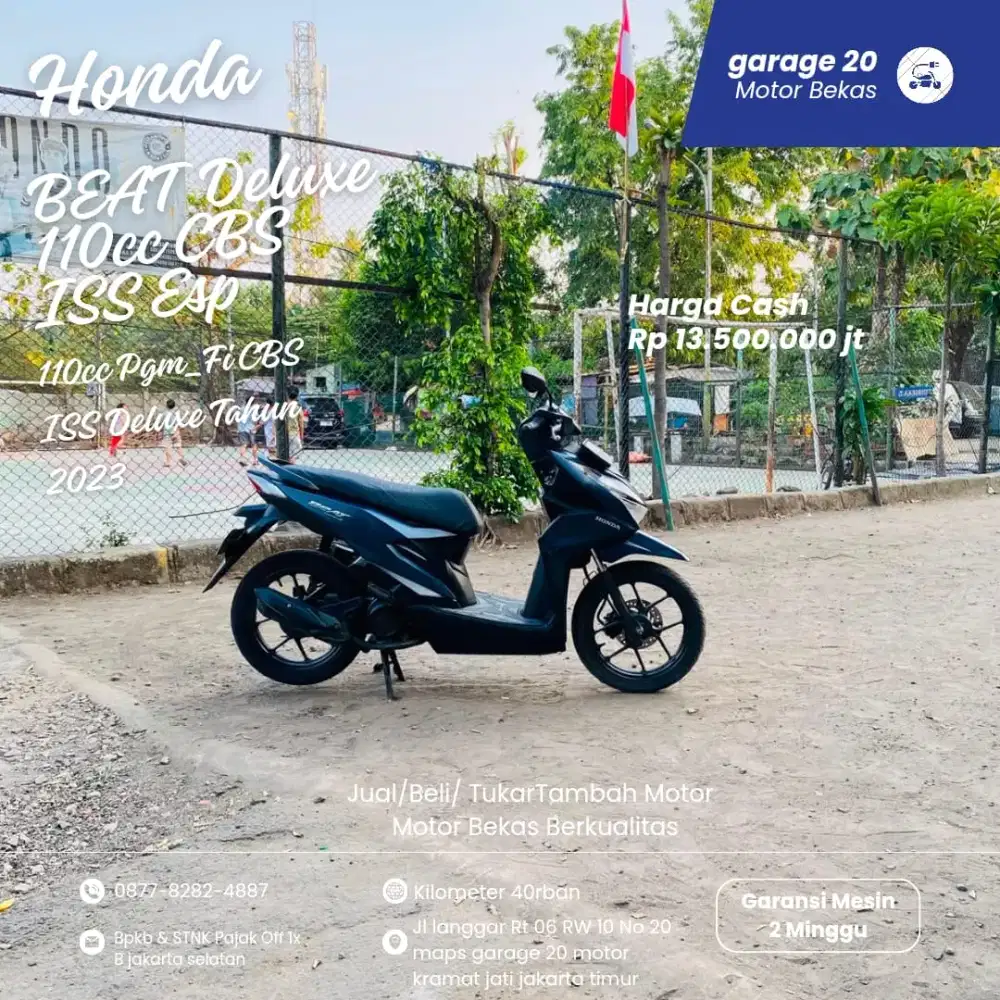 Honda Beat Deluxe 110cc CBS ISS Esp Fi  Tahun 2023