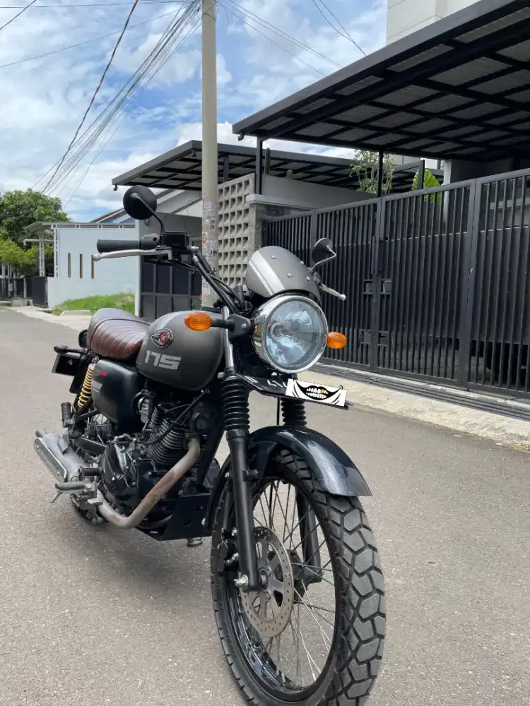 kawasaki w175 cafe 2019 full ori pajak panjang