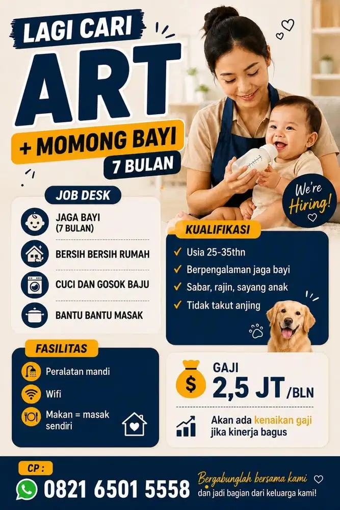 DICARI ART + MOMONG BAYI 7 BULAN