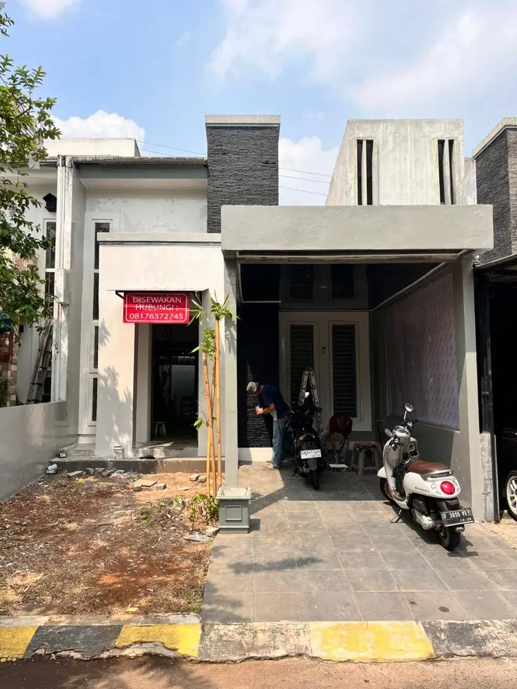 Disewakan Rumah 1 Lt. Lingkungan Nyaman di Cluster Graha Raya Bintaro