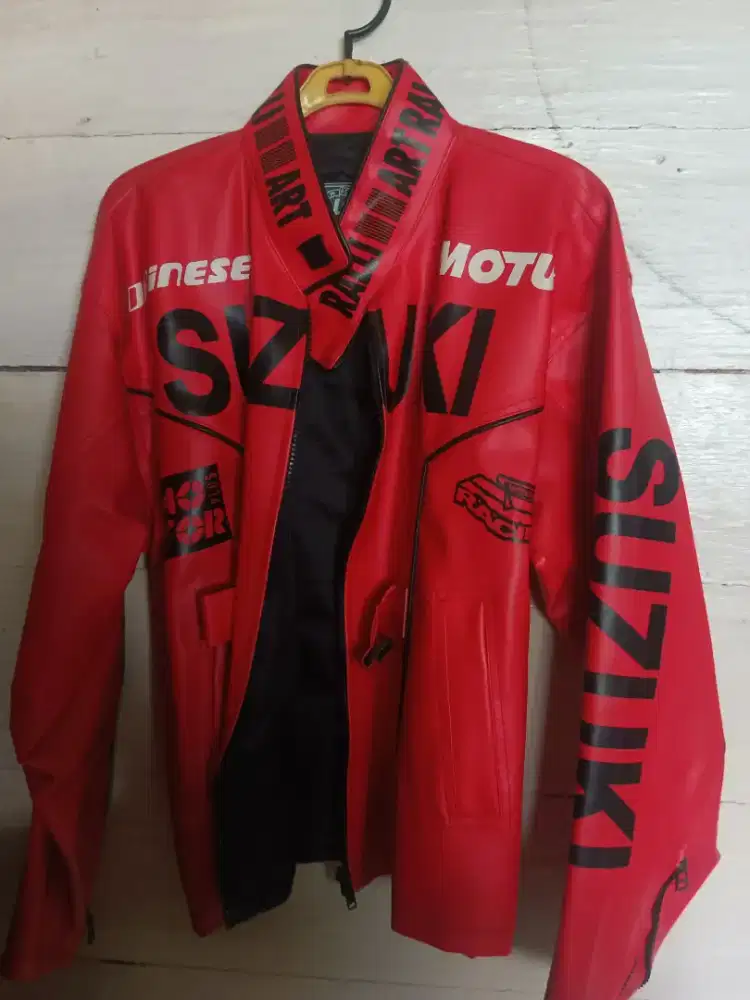 Jaket kulit Suzuki Motul
