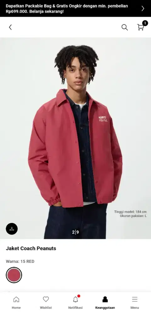 Jaket Uniqlo edisi limited