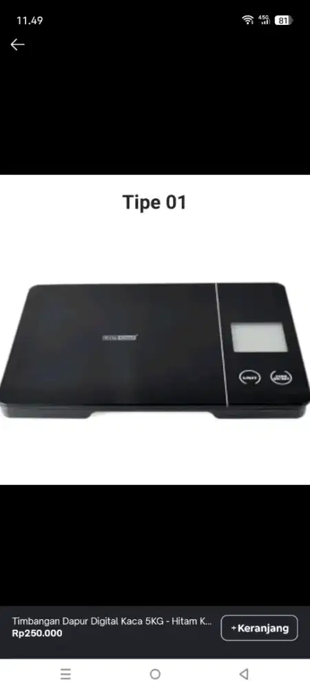 Timbangan Dapur Digital KrisChef ,Kris Chef Digital Kitchen Scale