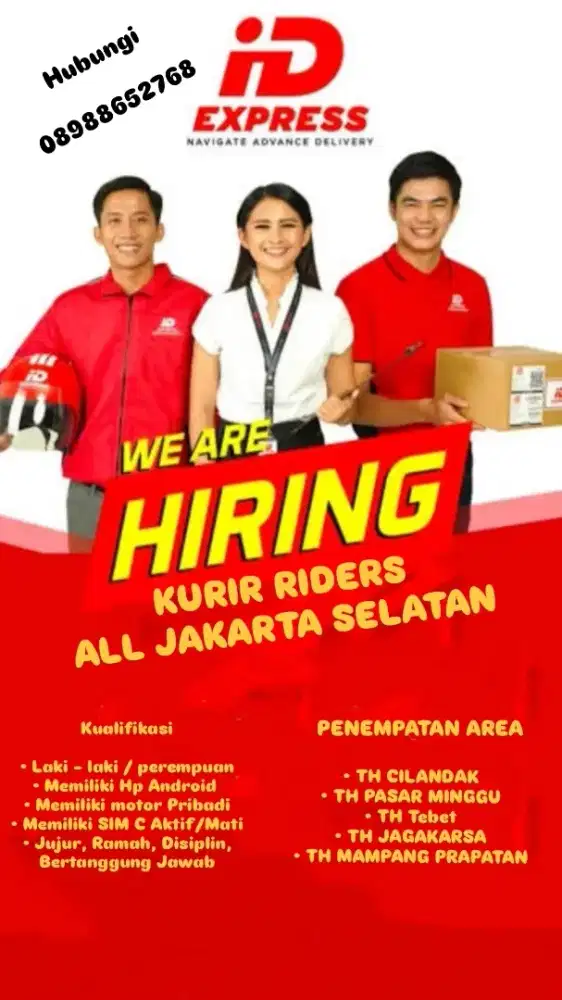 Lowongan pekerjaan Kurir ID express Mampang Prapatan