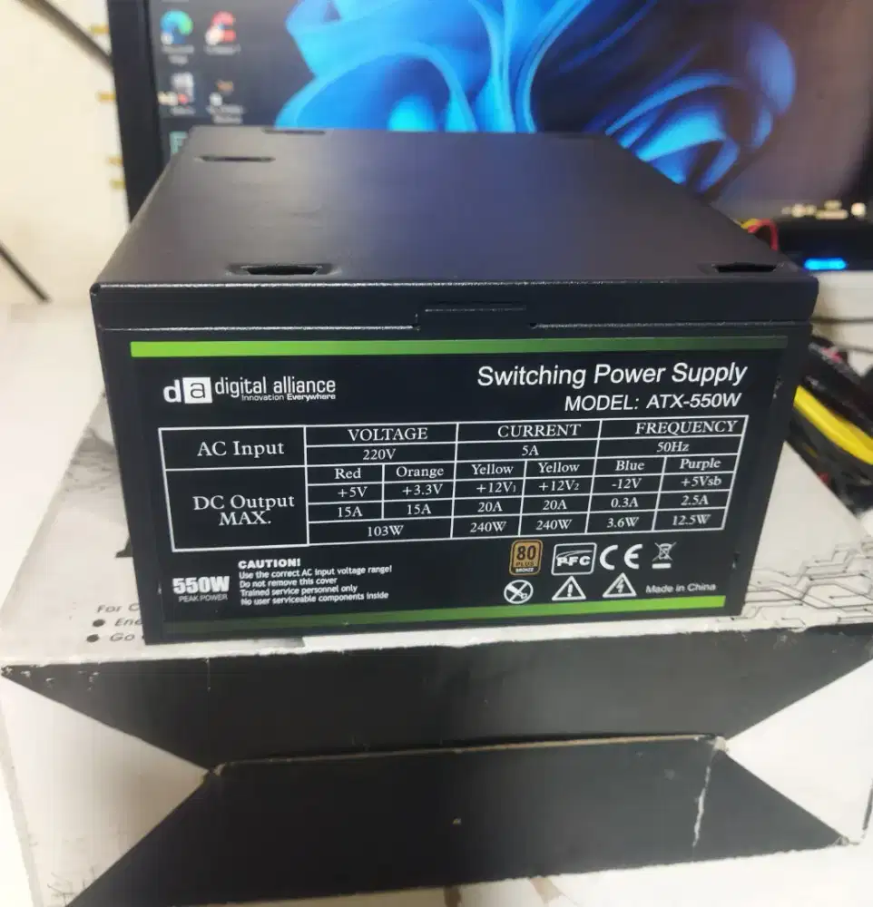PSU Power Supply Digital Alliance 550w 80+ Bronze Normal