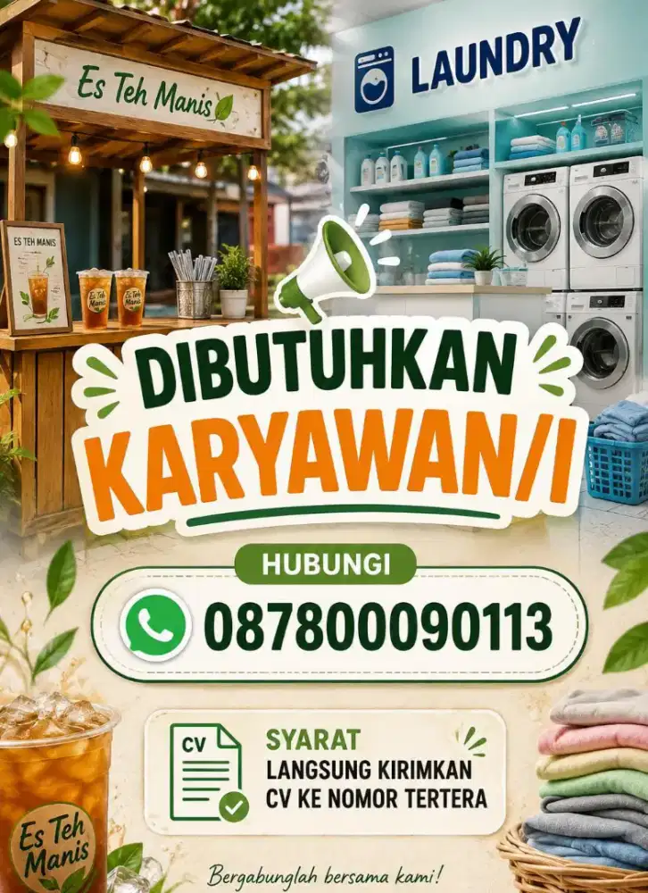 Lowongan pekerjaan laundry
