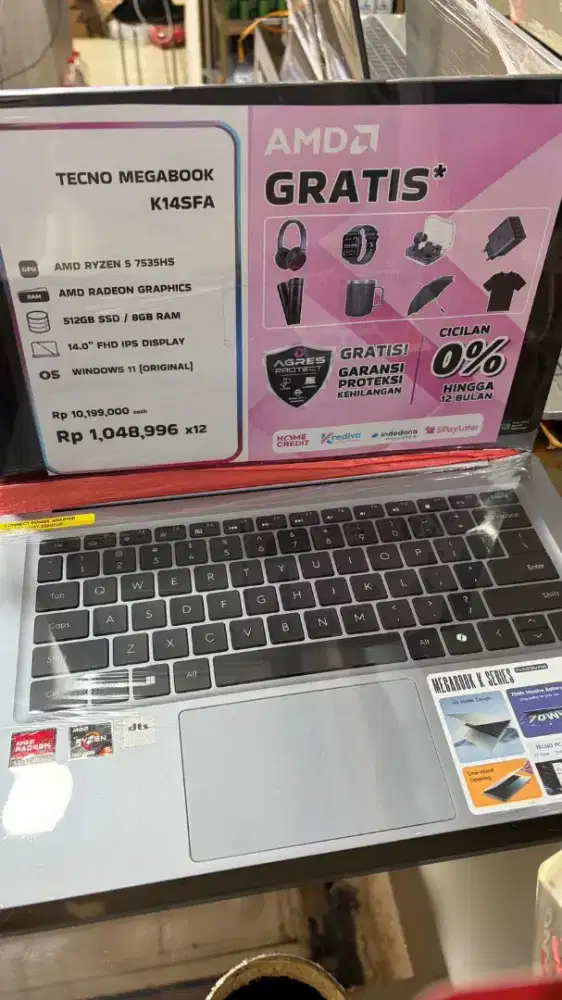 Tecno megabook K14SFA Promo Cicilan Home Credit