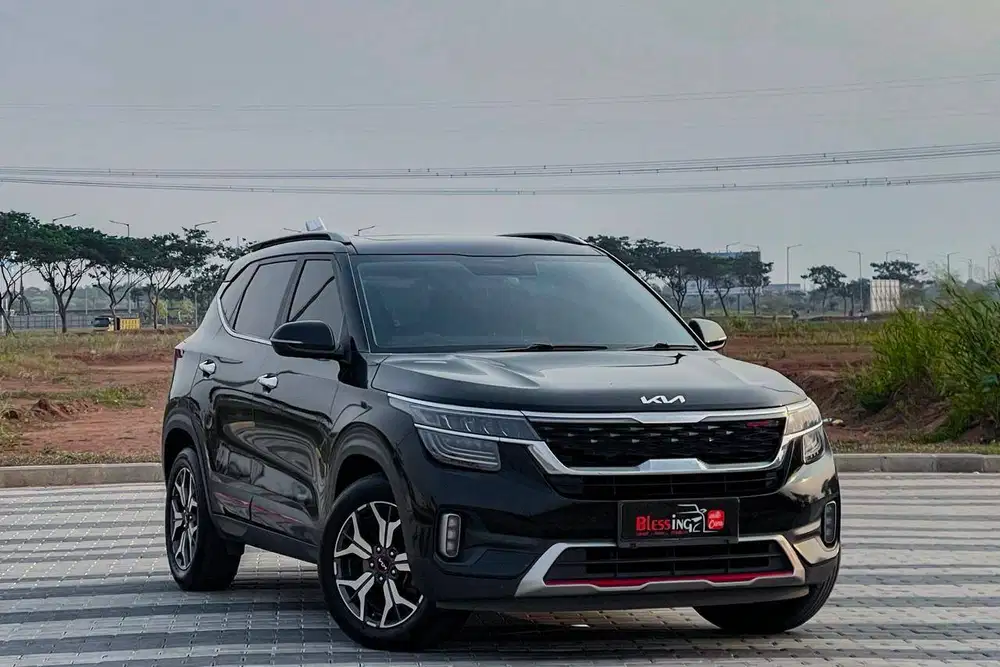 Kia Seltos  1.4 GT LINE  Sunroof AT Matic 2021 Hitam DP 1 JT