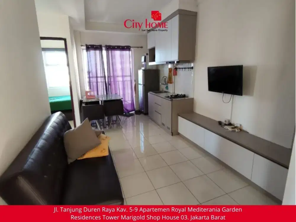 Sewa Apartemen Furnished 2 BR di Mediterania Garden Residences