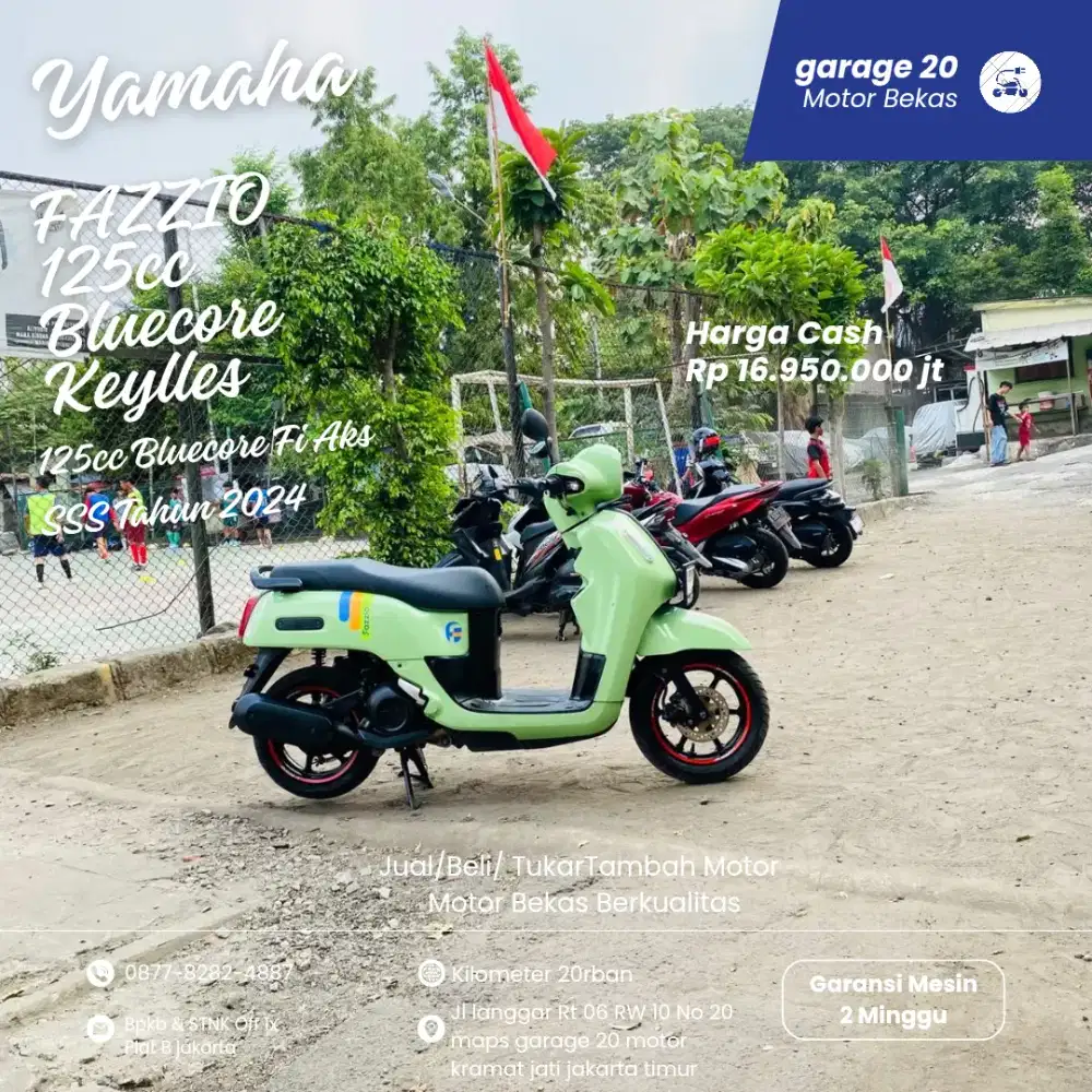 Yamaha Fazzio Neo 125cc Keylles Aks SSS Tahun 2024 Pajak Off
