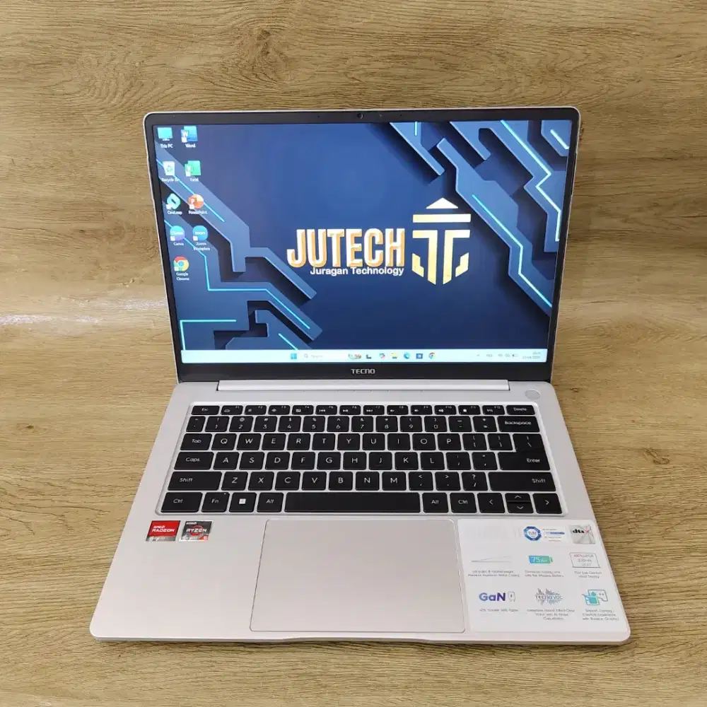 LAPTO0 TECNO MEGABOOK T14DA SLIM RYZEN 5(7000Series) RAM 16GB bonus Mo
