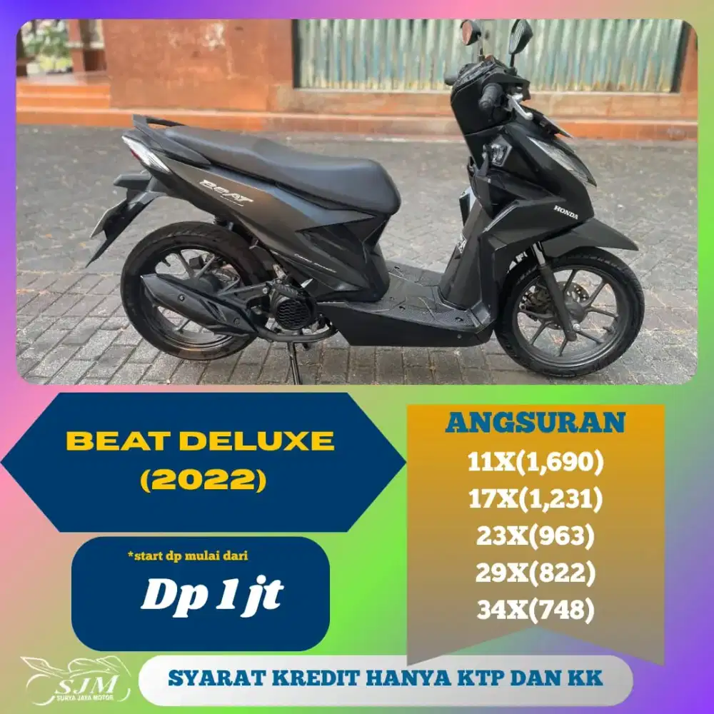 HONDA BEAT DELUXE 2022 PAJAK HIDUP