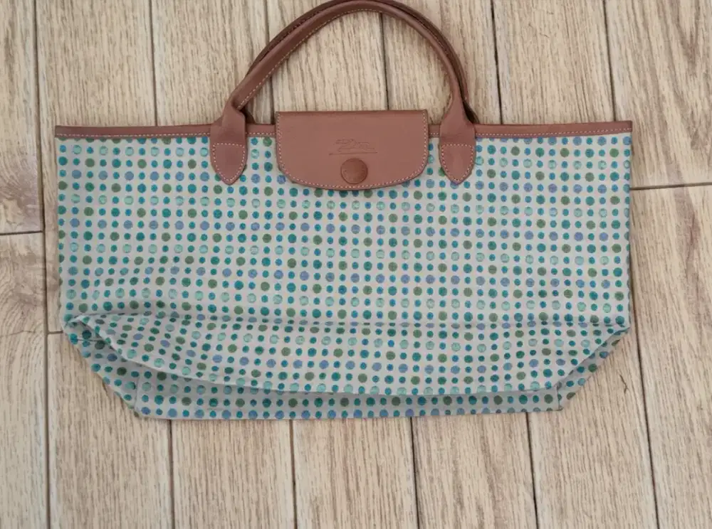Longchamp Cabas polkadot