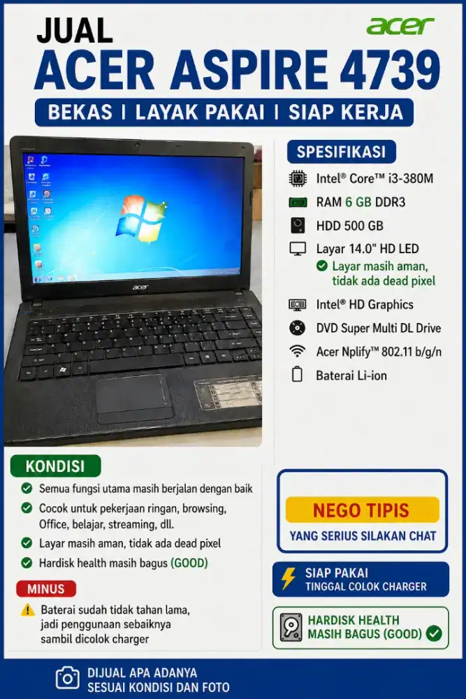 Laptop Bekas Layak Pakai