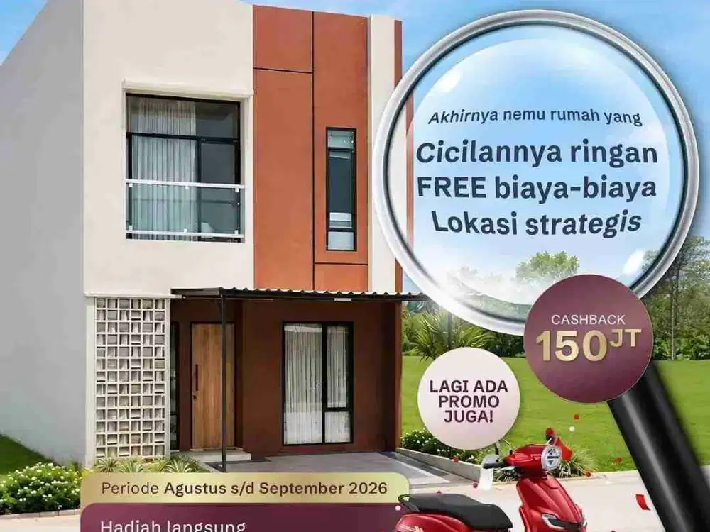 Rumah Modern Style Nyaman Cluster Rahardja Lumiere