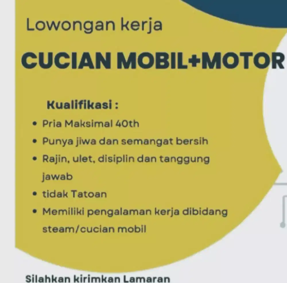 Petugas Cuci Mobil+Motor