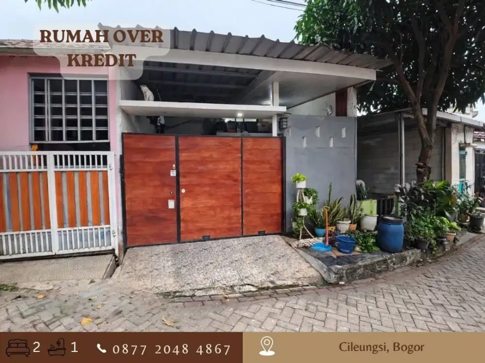 Rumah Take Over 63JT ccln 4 jtan dkt Tol Burangkeng di Cileungsi Bogor