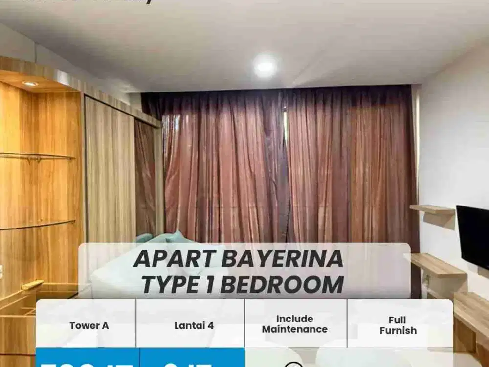DiJual/Dsewakan Apartemen Bayerina Type 1 Badroom Batam