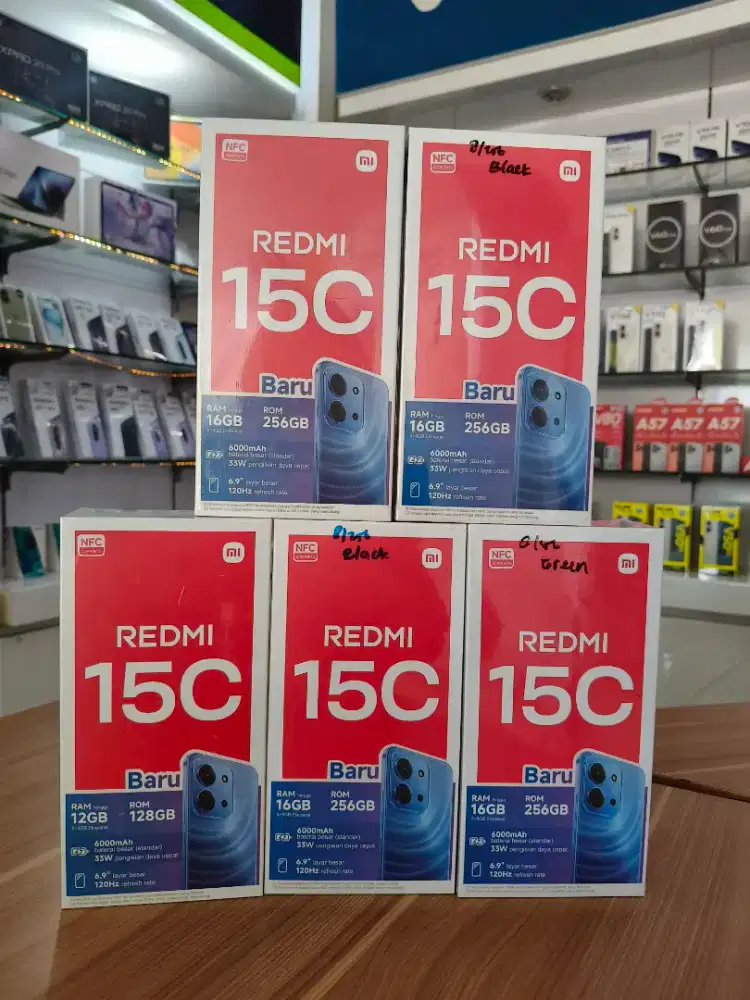 Redmi 15c 8/256 gb BARU/ SEGEL garansi resmi