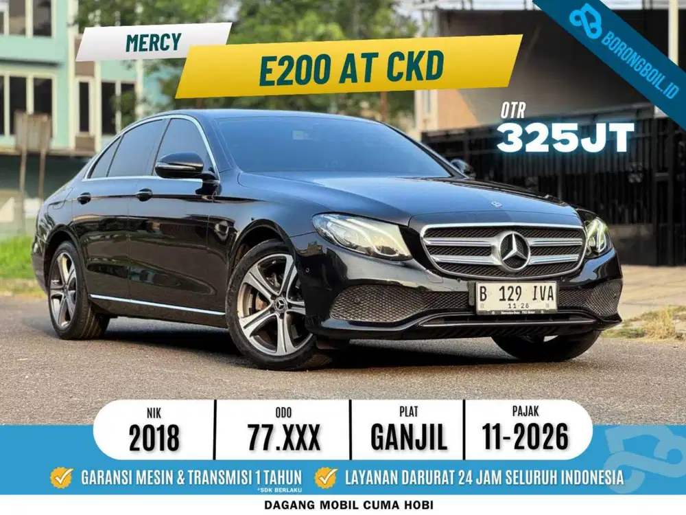 Mercy E200 AT CKD 2018 Hitam metalik