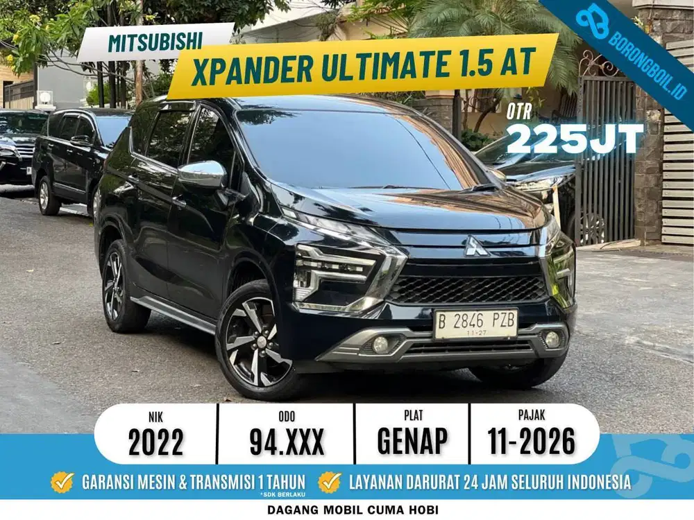 Mitsubishi Xpander Ultimate At 2022 Hitam DP 25 JUTA
