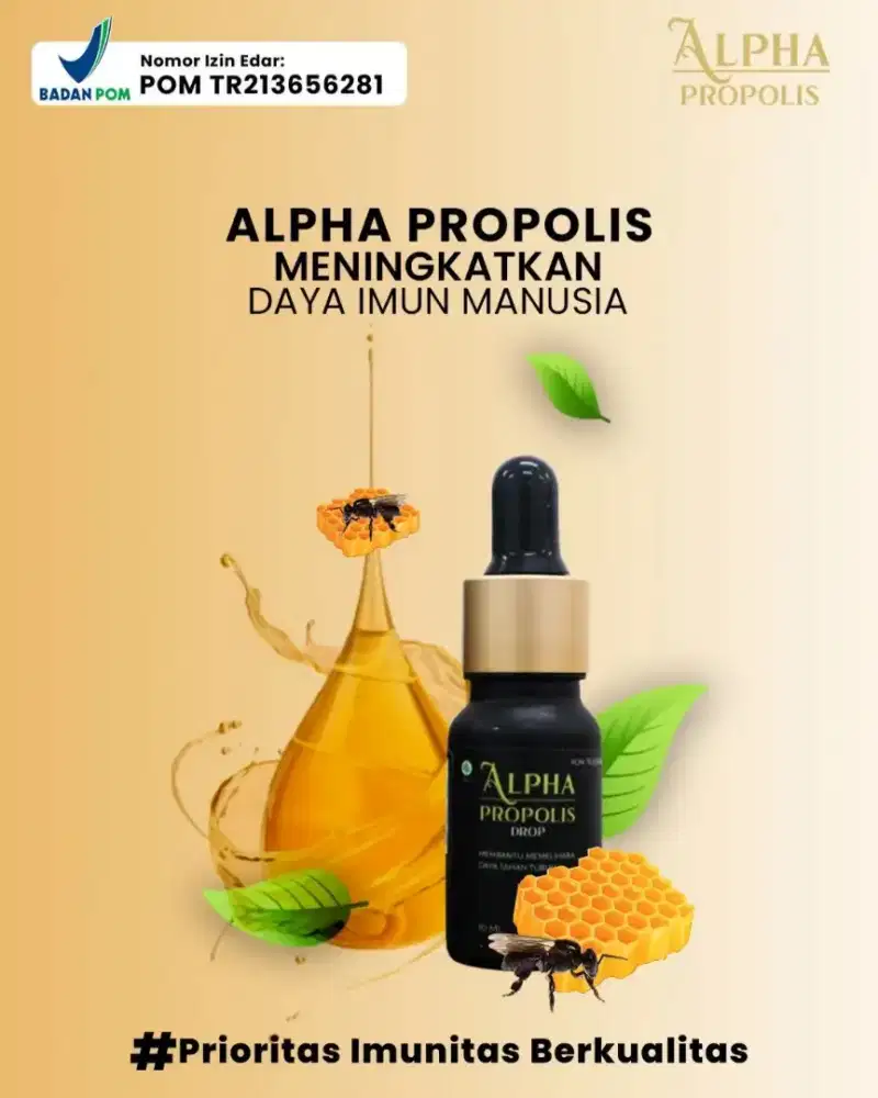 Alpha Propolis Suplemen Herbal Berkualitas