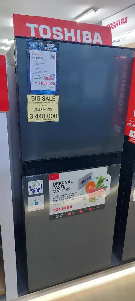 Kulkas 2 Pintu Toshiba kredit DP 0 Langsung ACC