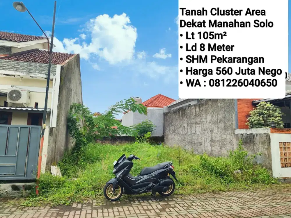 Jual Tanah Area Sumber Manahan Solo