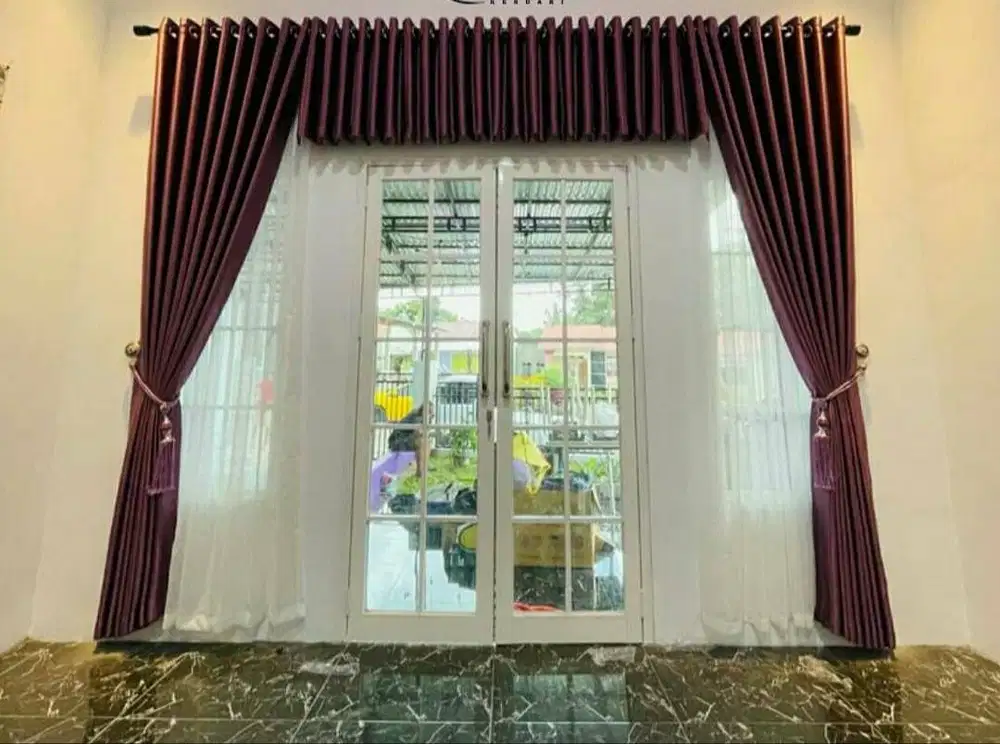 Menerima Pemasangan Gorden Wallpaper Dinding 3D Gordyn Hordeng Korden