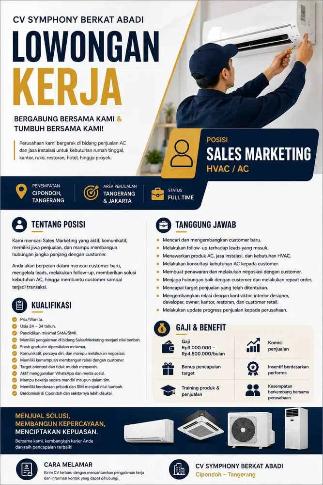 Lowongan Kerja Sales & Marketing