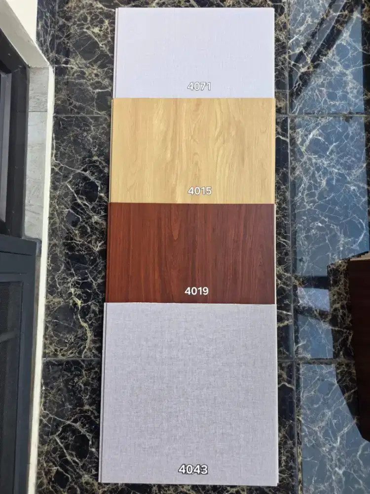 Pvc wallboard penghias dekorasi dinding lebar 40cm pemasangan mudah