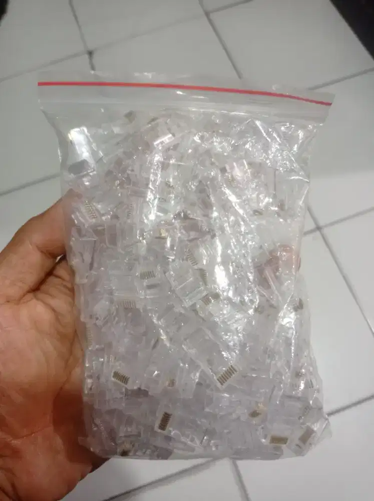 Konektor RG45 isi 100 Pcs