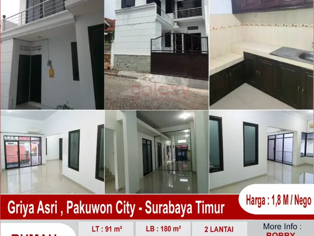 Rumah 2 Lantai Di Griya Asri Pakuwon City Surabaya
