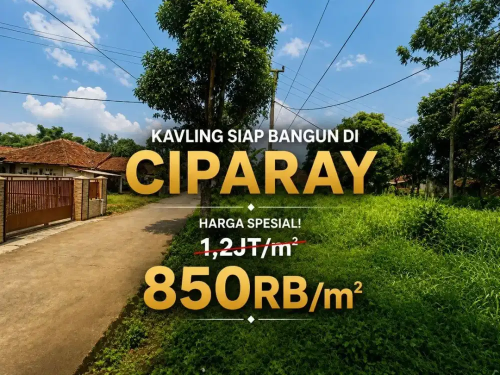 Dijual Kavling Siap Bangun di Ciparay - Lokasi Strategis