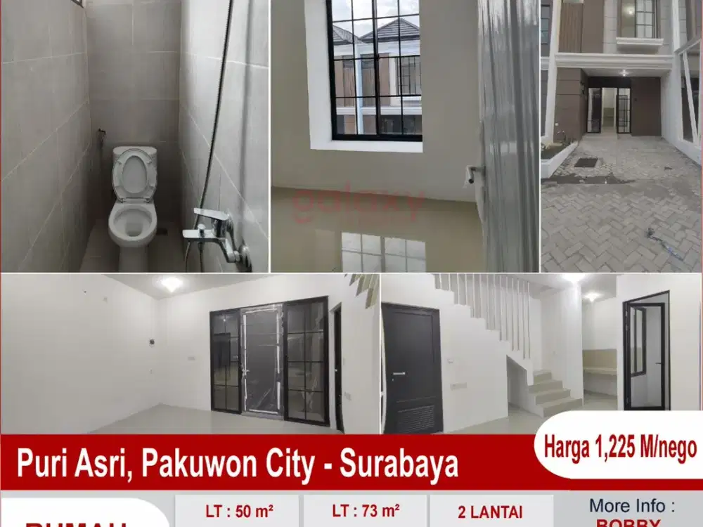 Rumah Baru 2 Lantai Di Puri Asri Pakuwon City Surabaya