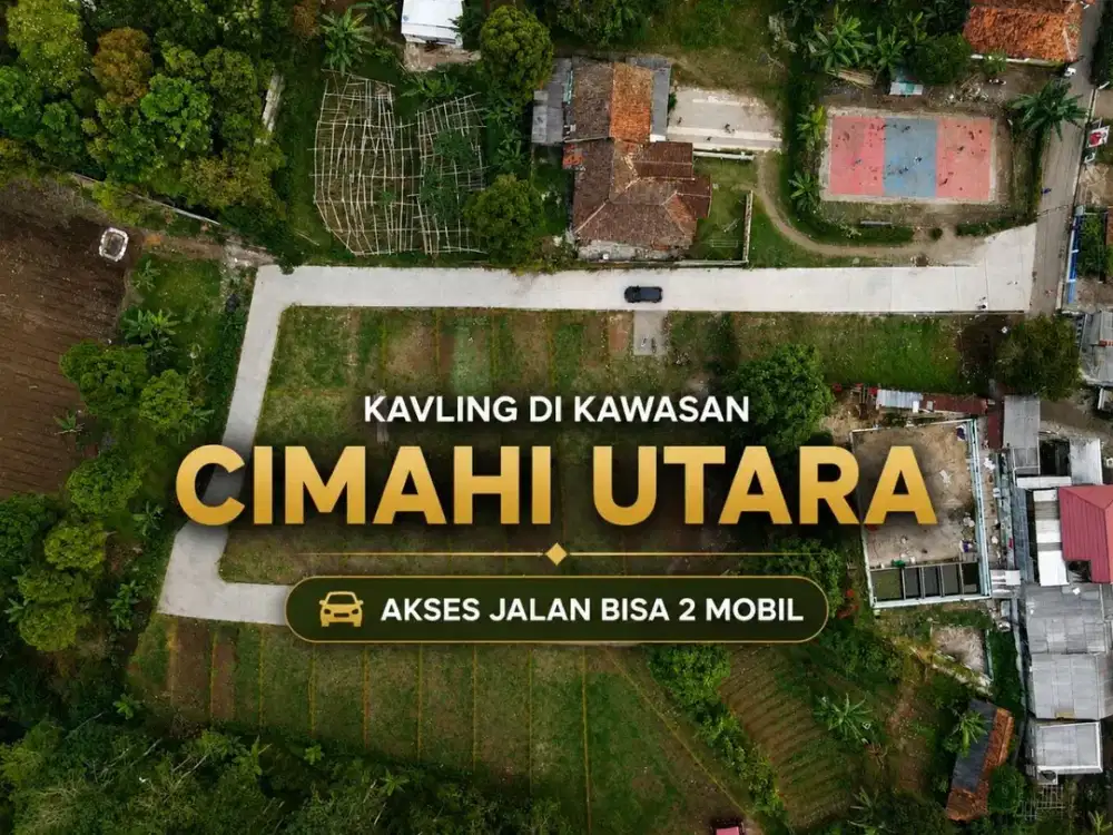 Dijual Tanah Cimahi, Akses Jalan Bisa 2 Mobil