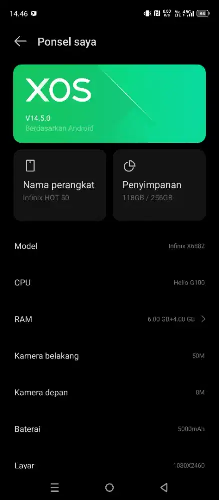 Hp Infinix hot 50