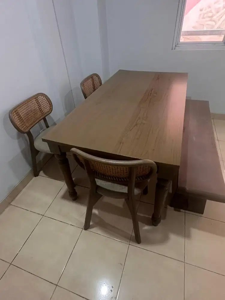 Jual Meja Makan Kayu