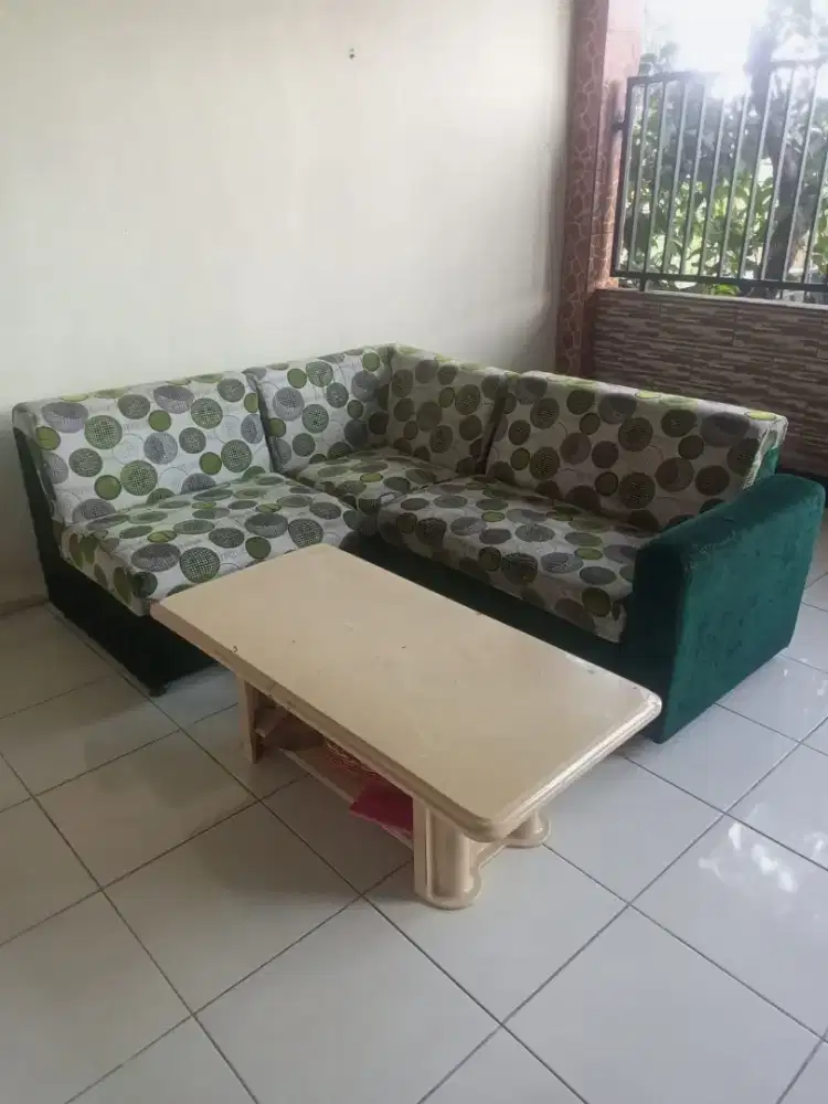 Kursi Sofa meja marmer