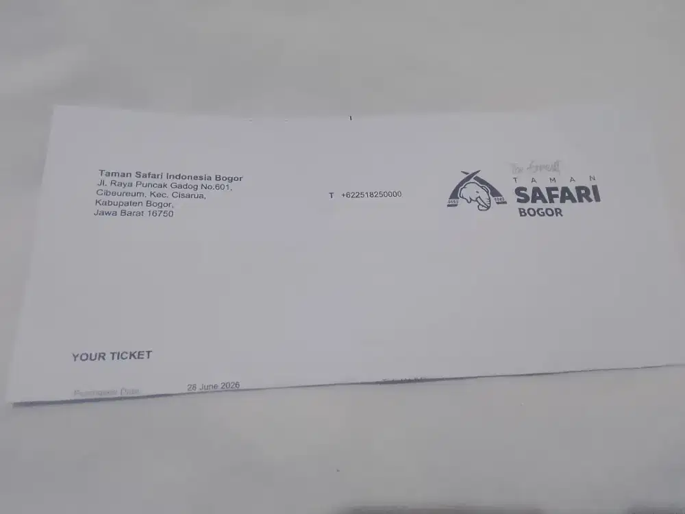 Jual tiket masuk taman safari