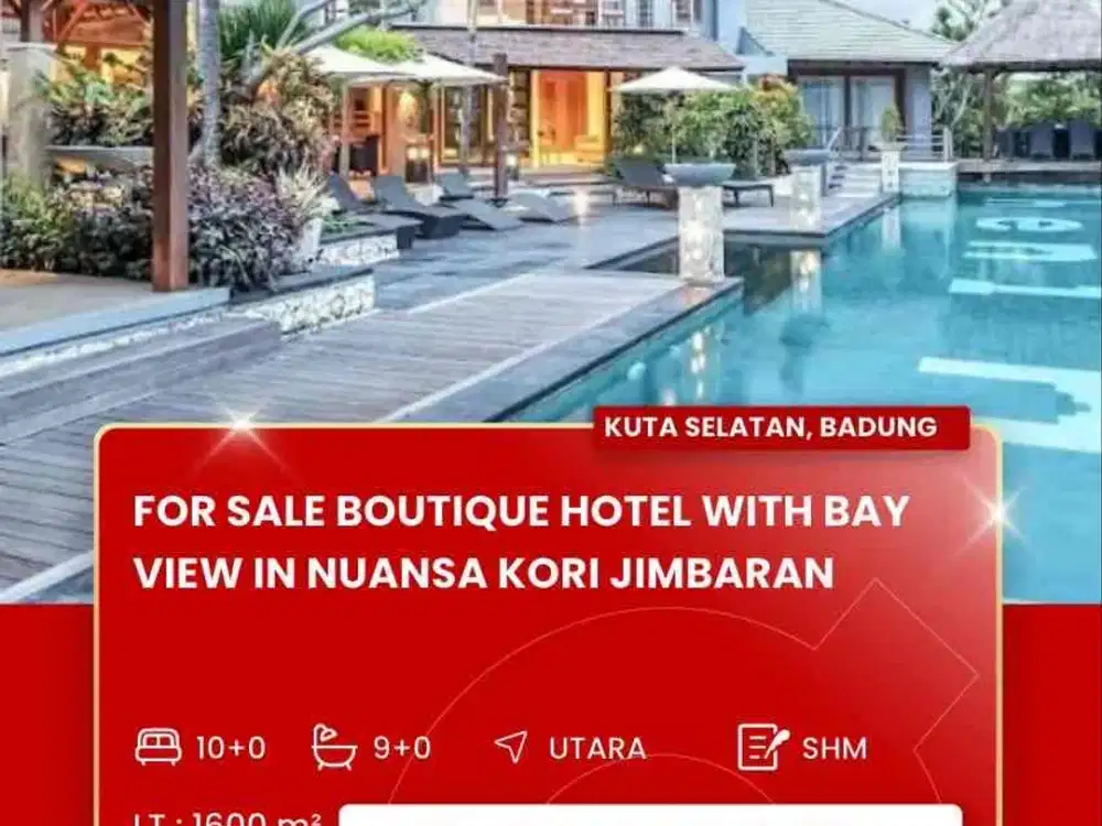 DIJUAL BOUTIQUE HOTEL JIMBARAN BALI