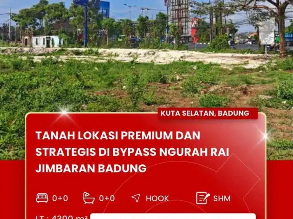 DIJUAL TANAH SANGAT STRATEGIS DEKAT UDAYANA JIMBARAN BALI