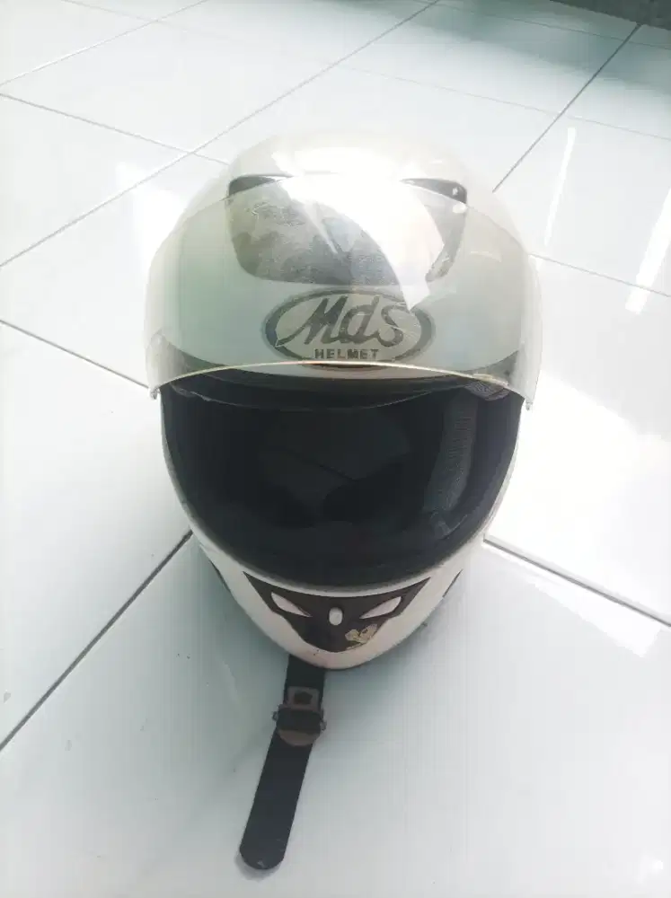 Jual helm full face MDS A1 size L second mulus SNI original