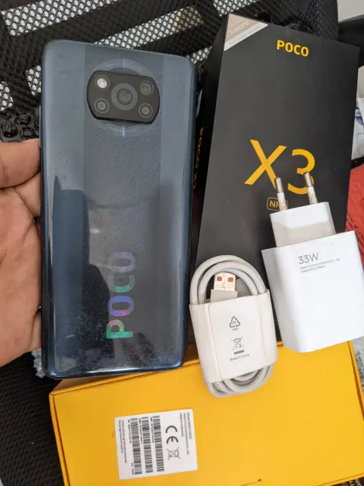 Poco X3 nfc Ram 6/64GB fulset Snapd 732G 120Hz lcd bawaan