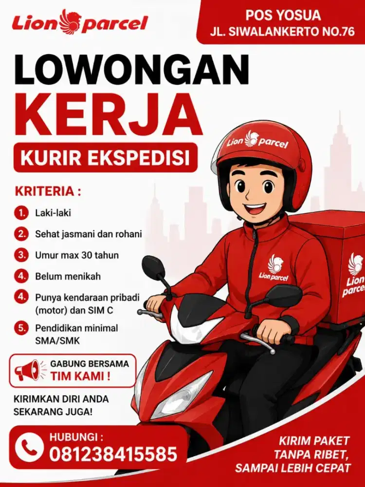 Lowongan kurir ekspedisi